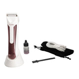 Wholesale-Puresilk CPT18008SIG Body Hair Trimmer, Adjustable Comb Ceramic, Light, Rechargeable Stand LCD Waterproof-Trimmer-Electro Vision Inc