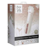 Wholesale-Puresilk CPT18008SIG Body Hair Trimmer, Adjustable Comb Ceramic, Light, Rechargeable Stand LCD Waterproof-Trimmer-Electro Vision Inc