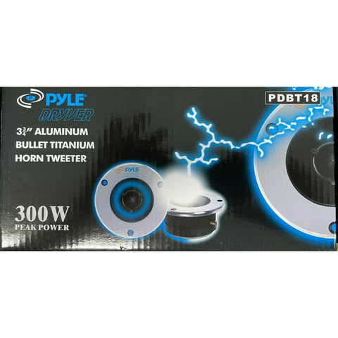 Wholesale-Pyle PDBT18 3.25-Inch 300 Watt Aluminum Die Cast Super Titanium Tweeters-Car Audio-Electro Vision Inc