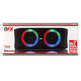 Wholesale-QFX BT9 Dual 2" Rechargeable Bluetooth Speaker-Bluetooth Speaker-Electro Vision Inc