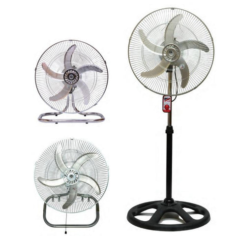 Wholesale-QFX F118BLK 3-in-1 Stand Desk Wall Fan 18"-Fan-Electro Vision Inc