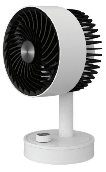 Wholesale-QFX FB05WHT Desktop Rechargeable Fan 5"-Fan-Electro Vision Inc