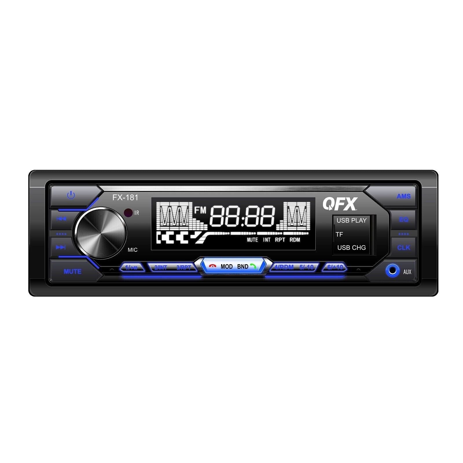 Wholesale-QFX FX-181 Bluetooth Car Stereo with AM/FM Radio-Car Stereo-Electro Vision Inc
