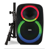 Wholesale-QFX PBX157 Bluetooth Speaker with Stand + Mic 15"-Speakers-Electro Vision Inc