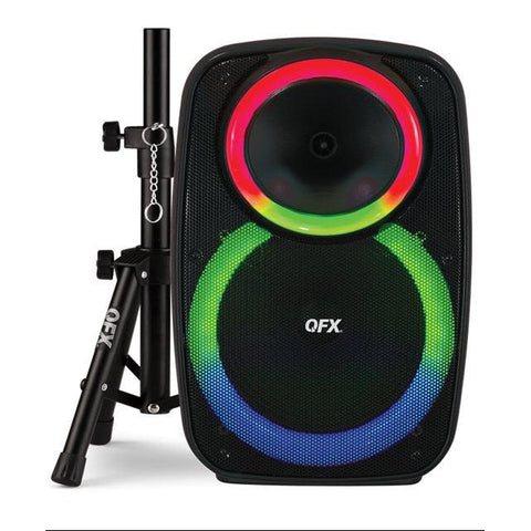 Wholesale-QFX PBX157 Bluetooth Speaker with Stand + Mic 15"-Speakers-Electro Vision Inc