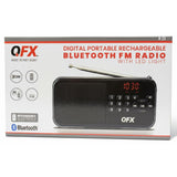 Wholesale-QFX R15 FM Digital Portable Bluetooth Rechargeable Radio-Radio-Electro Vision Inc