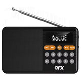 Wholesale-QFX R16BLK Portable Rechargeable Bluetooth Radio-Radio-Electro Vision Inc