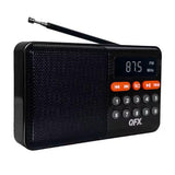 Wholesale-QFX R16BLK Portable Rechargeable Bluetooth Radio-Radio-Electro Vision Inc