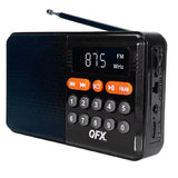Wholesale-QFX R16BLK Portable Rechargeable Bluetooth Radio-Radio-Electro Vision Inc