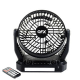 Wholesale-QFX R43 BT speaker with 6" fan, solar-Radios-Electro Vision Inc