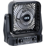 Wholesale-QFX R54 FM Radio with BT and Solar Charger Light and Fan-Solar Radio-Electro Vision Inc