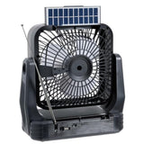 Wholesale-QFX R54 FM Radio with BT and Solar Charger Light and Fan-Solar Radio-Electro Vision Inc