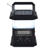 Wholesale-QFX R81 Solar Rechargeable Camping Light/ 3-Band Radio-Electro Vision Inc