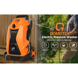 Wholesale-Qomotop 2100-PSI Electric Pressure Washer with 5 Adjustable Nozzles-Pressure Washer-Electro Vision Inc