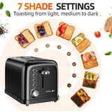 Wholesale-Ramjoy RT120BLK Toaster (2 Slice) - Black-Toaster-Electro Vision Inc