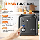 Wholesale-Ramjoy RT120BLK Toaster (2 Slice) - Black-Toaster-Electro Vision Inc