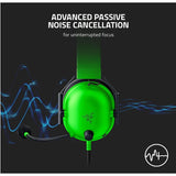 Wholesale-Razer RZ04 BlackShark V2 X Wired Gaming Headset - Green-Headset-Electro Vision Inc