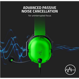 Wholesale-Razer RZ04 BlackShark V2 X Wired Gaming Headset Green-Electro Vision Inc