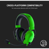 Wholesale-Razer RZ04 BlackShark V2 X Wired Gaming Headset - Green-Headset-Electro Vision Inc