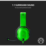 Wholesale-Razer RZ04 BlackShark V2 X Wired Gaming Headset Green-Electro Vision Inc