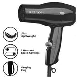 Wholesale-Revlon RVDR5034 Compact Hair Dryer 1875W (Black)-Hair Dryer-Electro Vision Inc