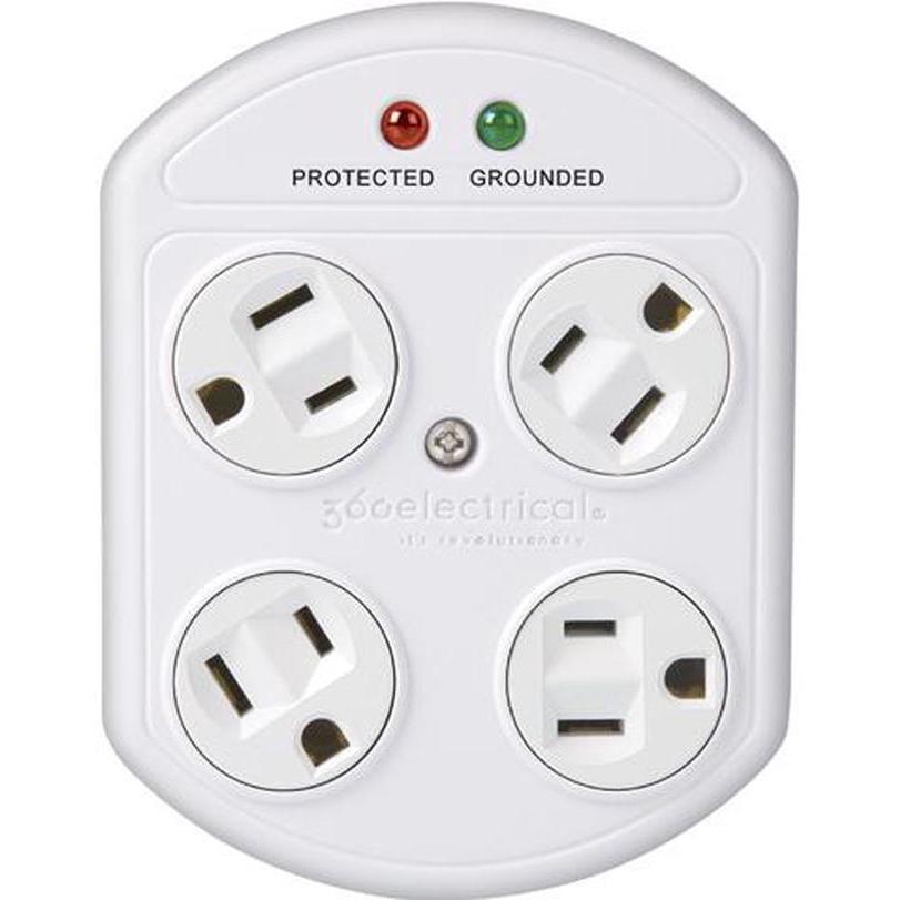 Wholesale-Revolve 36036-FRG 4 Outlet Rotating Surge Tap Grey-Electro Vision Inc