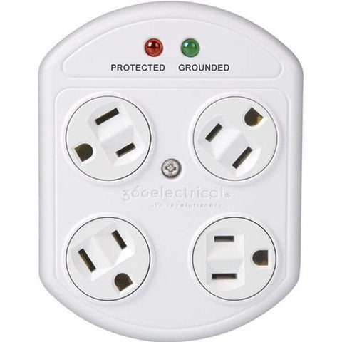 Wholesale-Revolve 36036-FRG 4 Outlet Rotating Surge Tap Grey-Electro Vision Inc