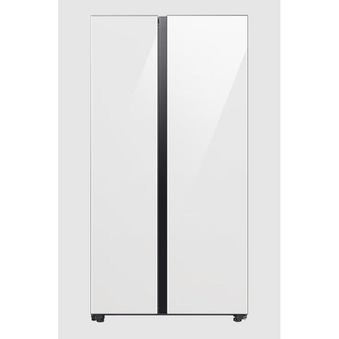 Wholesale-SAMSUNG 23 CUFT REFRIGERATOR SIDE BY SIDE BESPOKE-WHITE-Electro Vision Inc