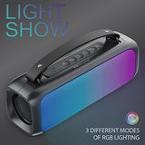 Wholesale-SUPERSONIC IQ3520RGB SPEAKER BT BLACK-Electro Vision Inc