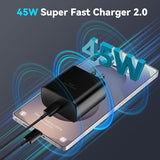 Wholesale-Samsung EP-T4510 - 45 Watt USB Type-C Fast Charger Adapter-Electro Vision Inc