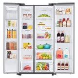 Wholesale-Samsung RS23A500ASR Refrigerator 23 CU FT Fingerprint Resistant - Stainless Steel-Refrigerator-Electro Vision Inc