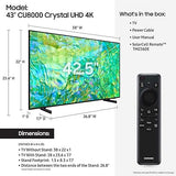 Wholesale-Samsung UN43CU8000 Crystal UHD 4K Smart TV- 43"-Smart TV-Electro Vision Inc