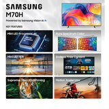 Wholesale-Samsung UN50M70HAFXZ Class M70H Series Mini LED 4K UHD Vision AI Smart Tizen TV 50"-television-Electro Vision Inc