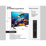 Wholesale-Samsung UN60DU6900 Crystal UHD 4K Smart TV 60"-Smart TV-Electro Vision Inc