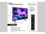 Wholesale-Samsung UN70DU7200 Crystal UHD 4K Smart TV 70"-Smart TV-Electro Vision Inc