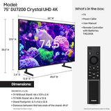 Wholesale-Samsung UN75DU7200 SMARTY TV 4K - 75 INCH-Smart TV-Electro Vision Inc