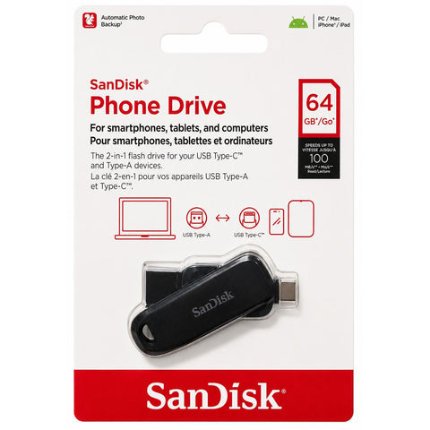 Wholesale-Sandisk USB Flash Drive Regular and Type-C 64GB-USB Flash Drive-Electro Vision Inc