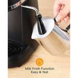 Wholesale-Sboly SYCM5409 Steam Espresso Machine with Milk Frother-Electro Vision Inc