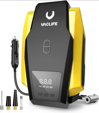 VacLife ATJ1166 Tire Inflator Portable Air Compressor