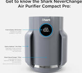 Shark HP071BRN NeverChange Compact Pro Air Purifier Winter Fog