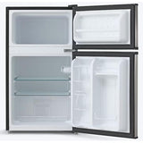 Wholesale-Midea MRM31D2BST Double Door Fridge 3.1 cu. ft. - Stainless Steel-Mini Refrigerator-Electro Vision Inc