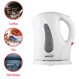 Wholesale-Brentwood KT-1610 Cordless 1L Electric Kettle - White-Electric Kettles-Electro Vision Inc
