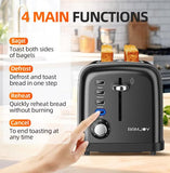 Ramjoy RT120BLK Toaster (2 Slice) - Black