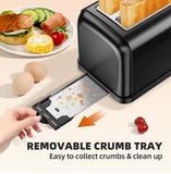 Ramjoy RT120BLK Toaster (2 Slice) - Black