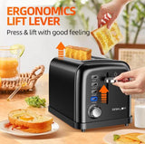 Ramjoy RT120BLK Toaster (2 Slice) - Black