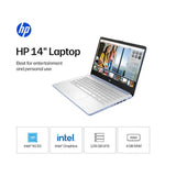 HP 14dq6102dx Laptop, Intel N150, 4GB, 128GB UFS, 14" - Sky Blue