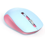 Wholesale-Seenda Wireless 2.4G mouse, Blue w/ Pink-Mouse-Electro Vision Inc