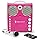 Wholesale-Singing Machine SML418P Portable Karaoke With CD+G and Lights - Pink-Electro Vision Inc