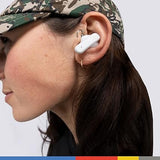 Wholesale-Skullcandy S2TAW-S951-W Smokin' Buds True Wireless Earbuds Bone/Orange Glow-Electro Vision Inc