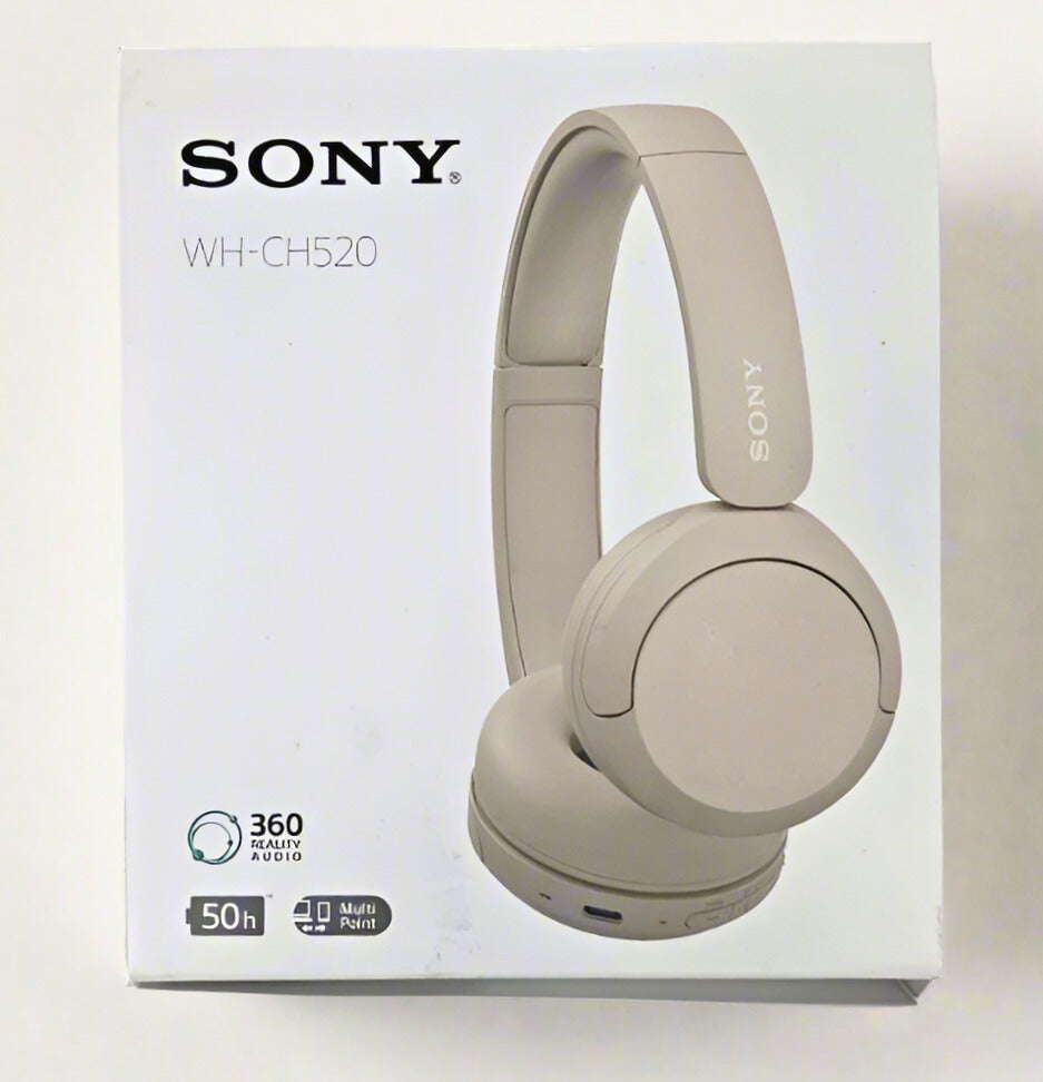 Wholesale-Sony WH-CH520 Wireless Headphones Bluetooth On-Ear Headset with Microphone - Cappuccino-Headphones-Electro Vision Inc